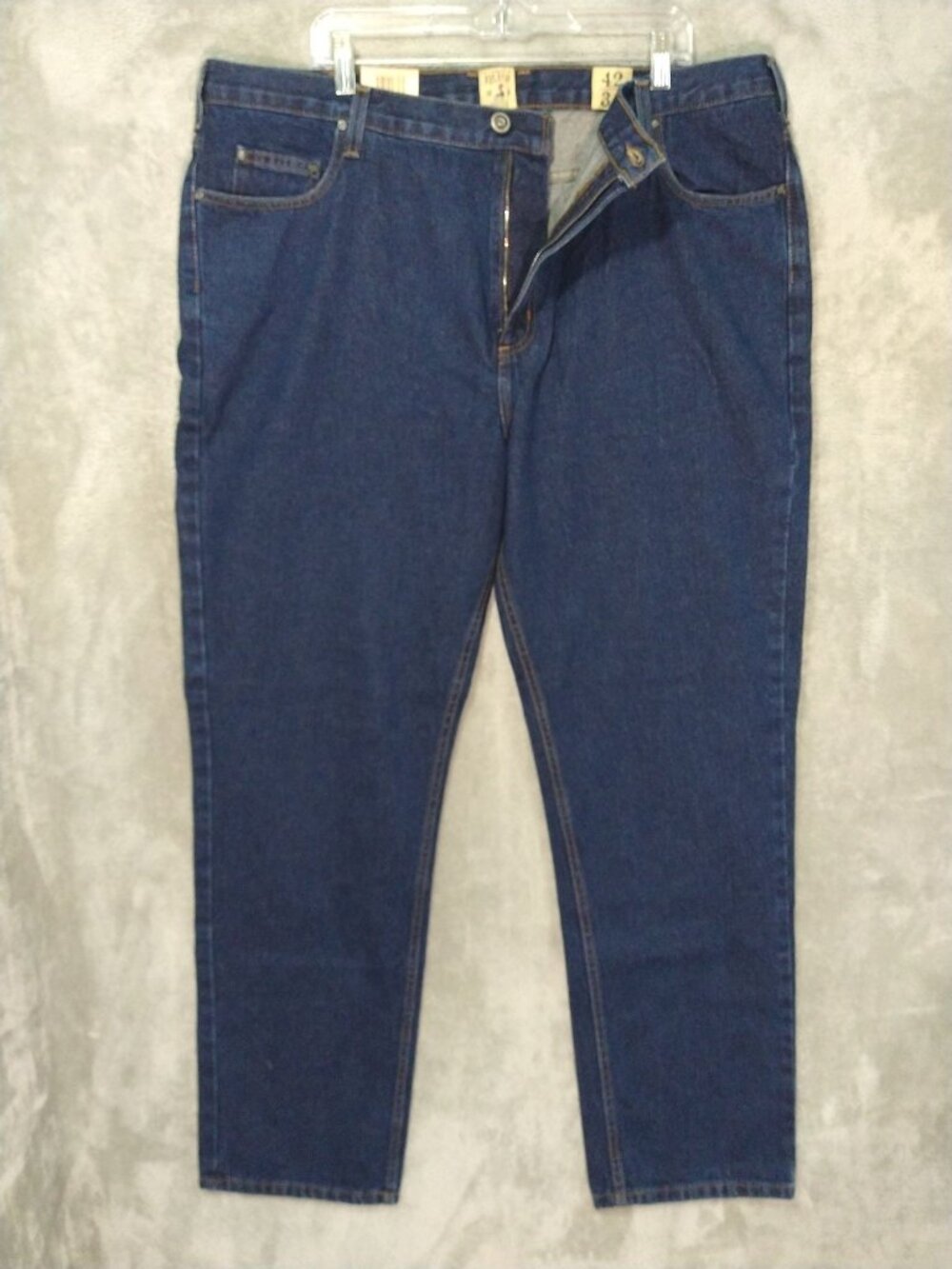 RedHead Jeans Mens 42x34 Blue Denim Classic Fit Straight Leg Dark Wash High Rise